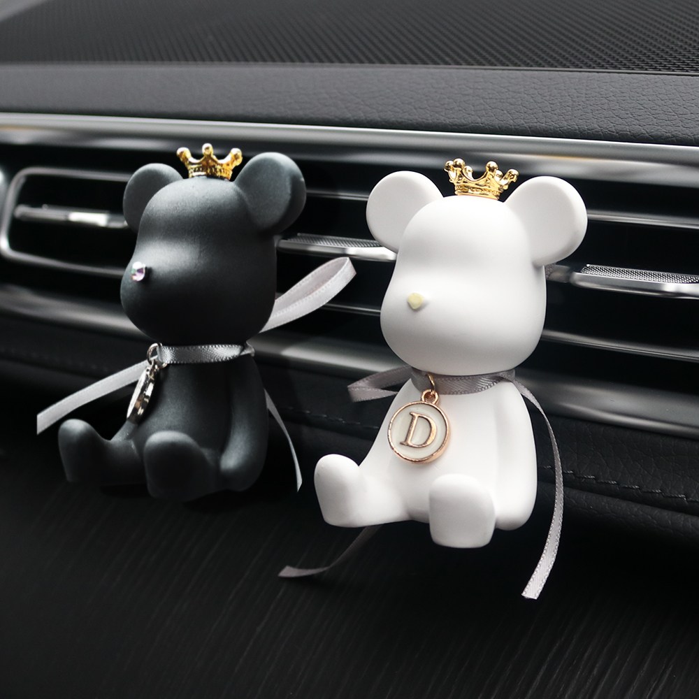 지엠지 베어브릭 차량용 석고방향제 크롬 디퓨저 차방향제, 클린웜코튼 5ml, 1세트 16,800원