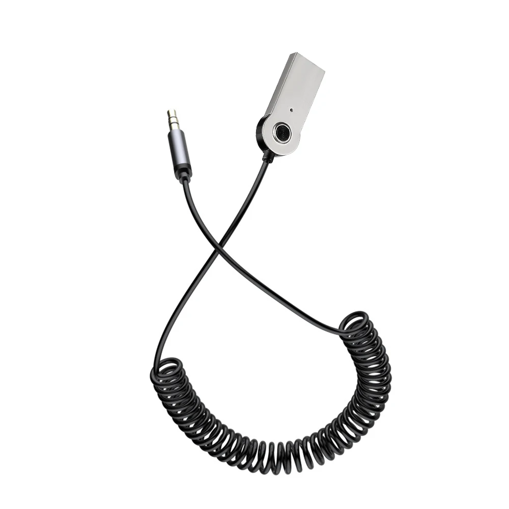 블루투스 5.0 AUX 차량용 어댑터 USB 3.5mm 잭 동글 케이블 Handfree 차량용 키트 무선 차량용 블루투스 송 4,600원