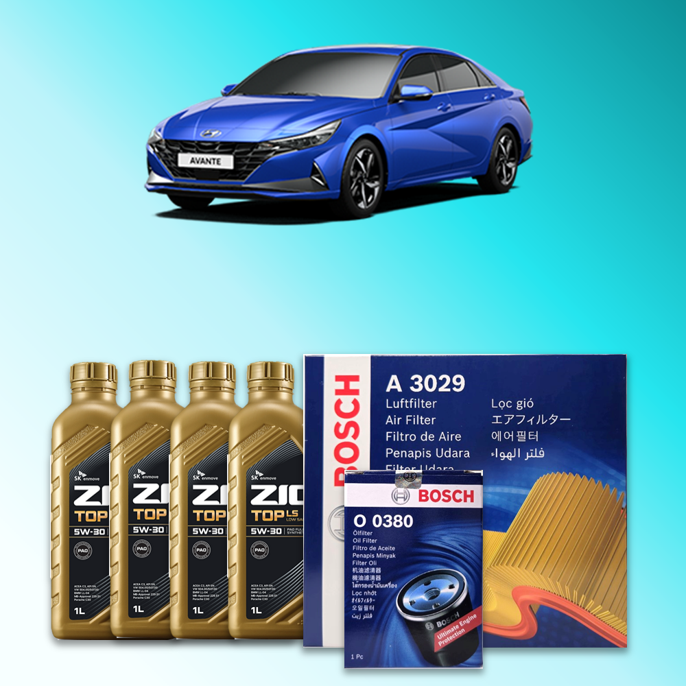 아반떼 (CN7) 1.6 가솔린 엔진오일세트 SK 지크 탑 LS 5W30 (ZIC TOP LS) 76,600원