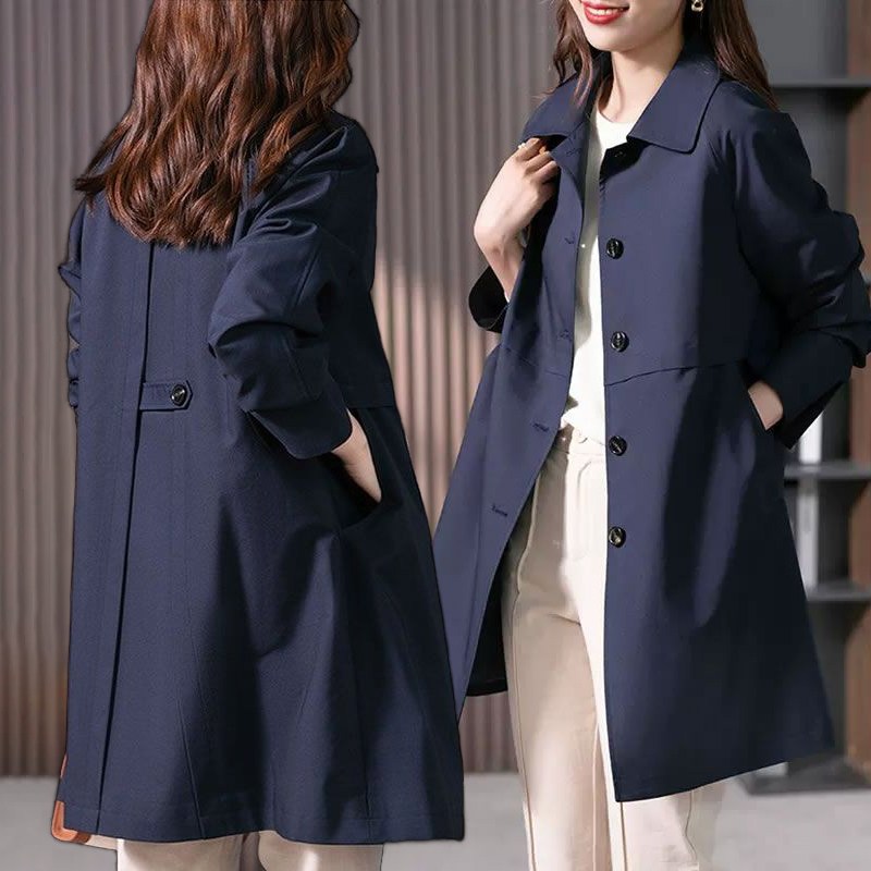 간절기 루즈핏 고급 트렌치코트 루즈핏 하프 여성코트 정장 하객록 아우터 가을자켓 34,900원