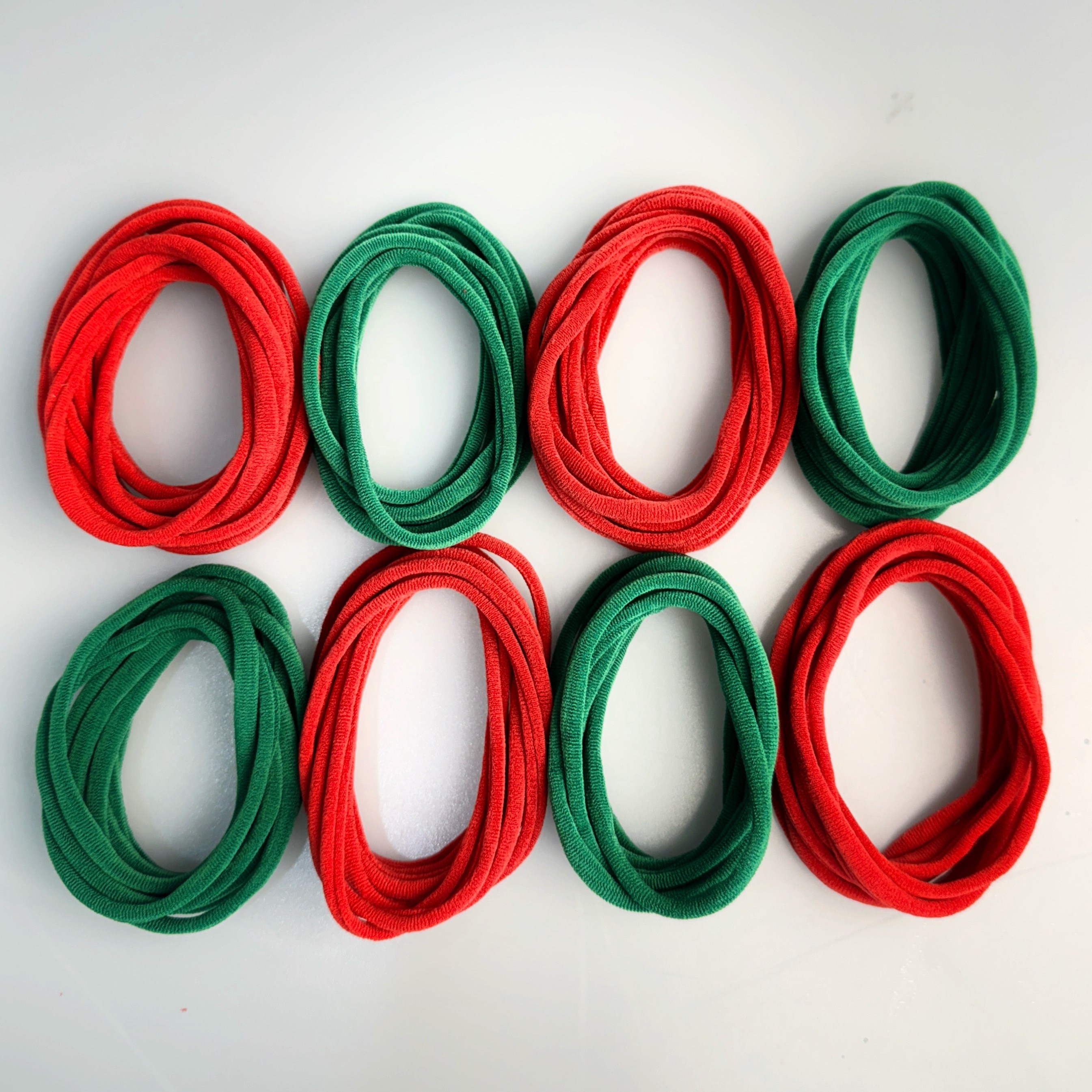 [600개]대용량 프리미엄 양말목 공예 재료 홍록매듭색 14,800원