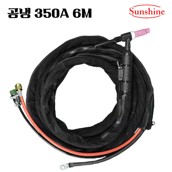SUNSHINE 알곤 티그 TIG 350A 공냉 토치 세트 4M, 6M, 8M, 10M, 15M, 20M, 30M, 1개, SDTA350-6M 107,000원