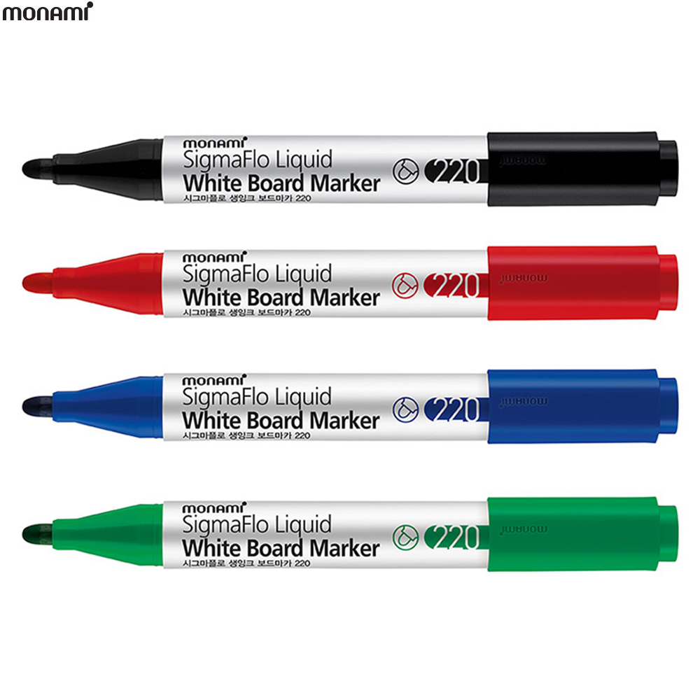 [모나미] 시그마플로 생잉크 보드마카 220 둥근닙 2mm, 그린 860원