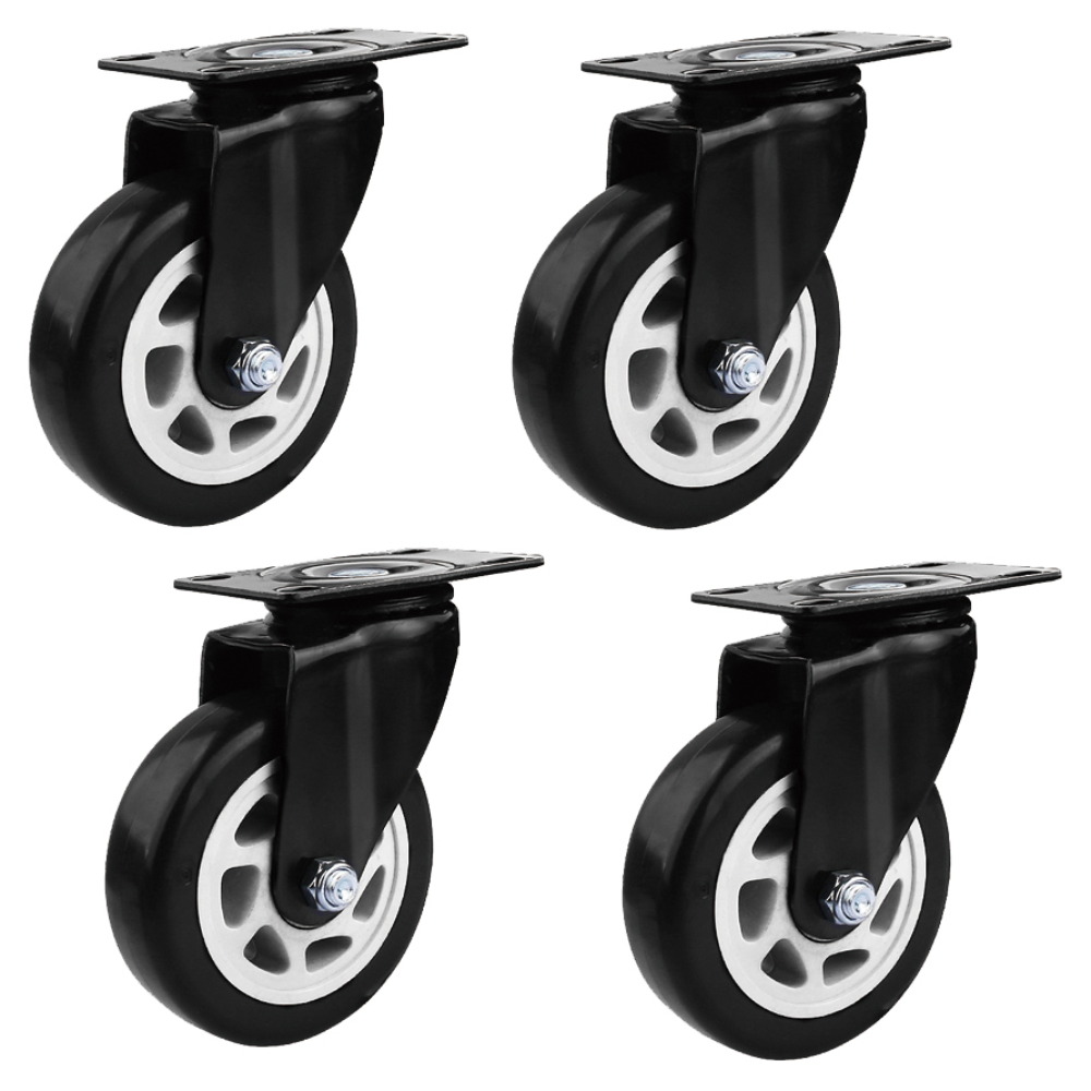 코랙코리아 경량 플레이트 3/8 인치 볼트 3인치 4인치 5인치 바퀴 캐스터, 1세트 17,950원