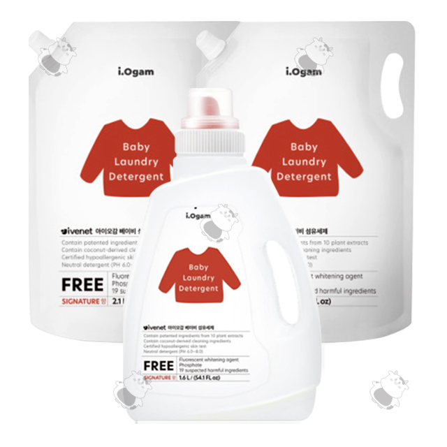 [아이오감] 베이비 섬유세제1개+리필2개 아기세제 26,900원