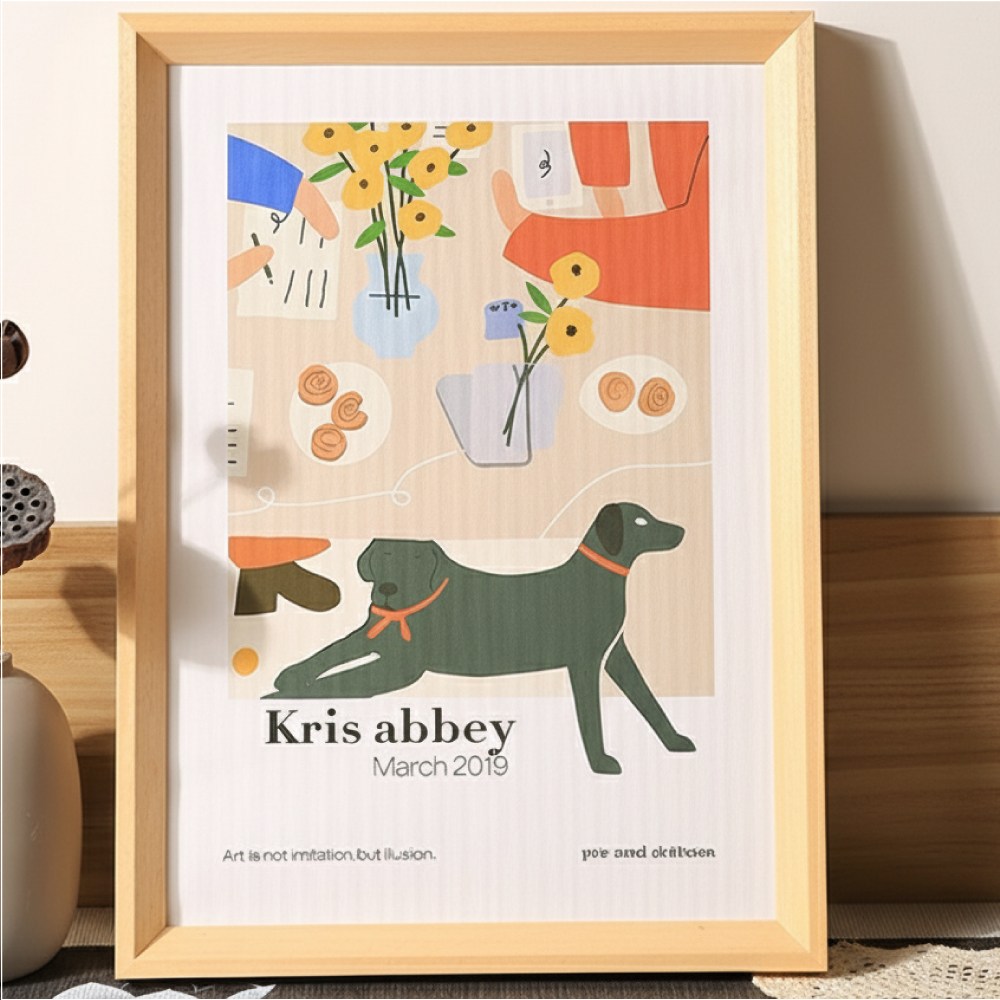 디모어 고급형 우드 원목 인테리어 액자 프레임, 원목색 12,900원