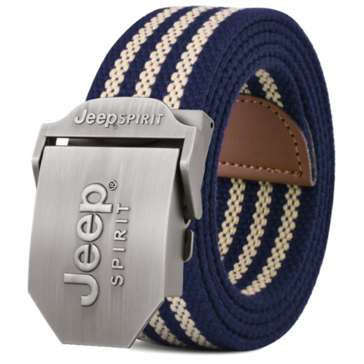 JEEP SPIRIT 남자 캐쥬얼 스트라이프 버클 벨트 15,000원