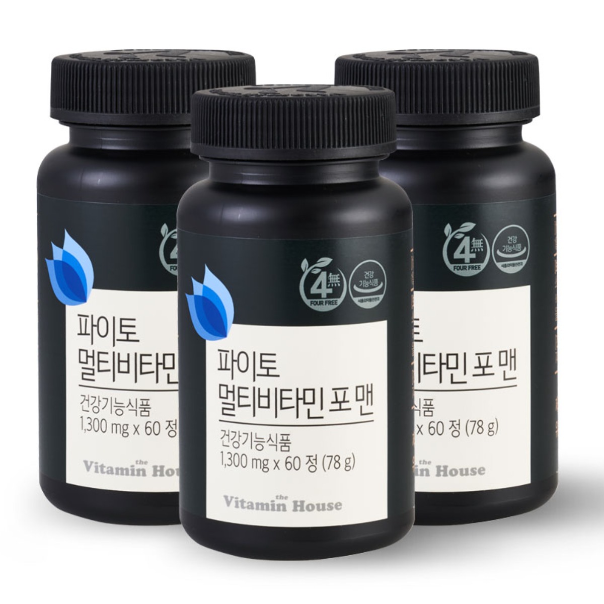 [비타민하우스] 파이토 멀티비타민 포 맨 / 남성 종합비타민, 60정, 3개 69,900원
