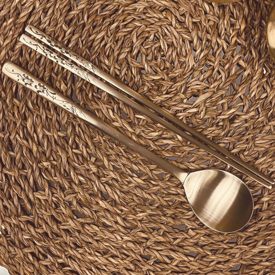 안성 무형문화재2호 이종문 꽃매화 수제각인 1인 2인 세트 방짜유기수저 104,470원