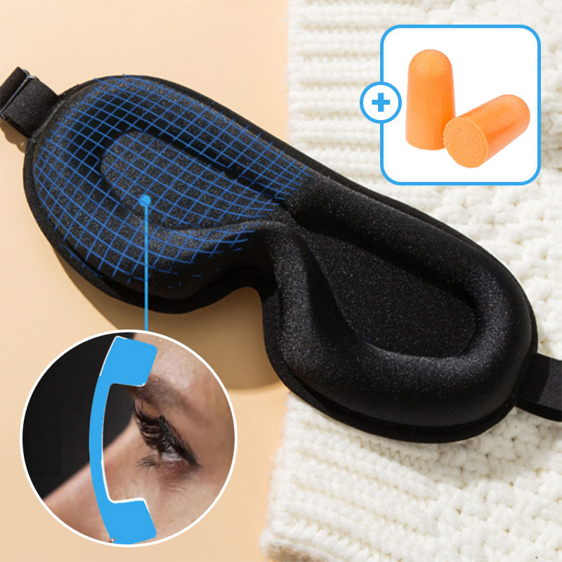 입체형 3D 암막 수면안대 + 숙면 귀마개 세트 6,250원