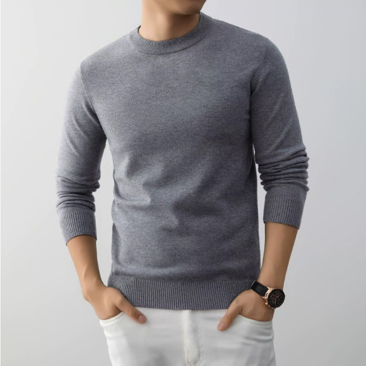 Moment Shop 남성 고급원단 캐시미어 터치 라운드넥 니트 13,800원