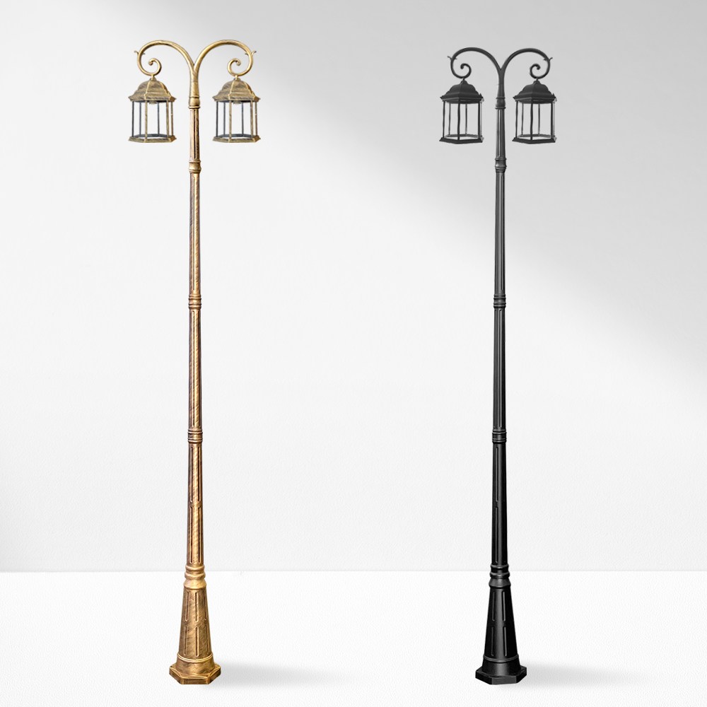 나눔조명 엔틱 전기 가로등 야외 조명 조명등 LED 잔디등 2등 양가지 308,000원