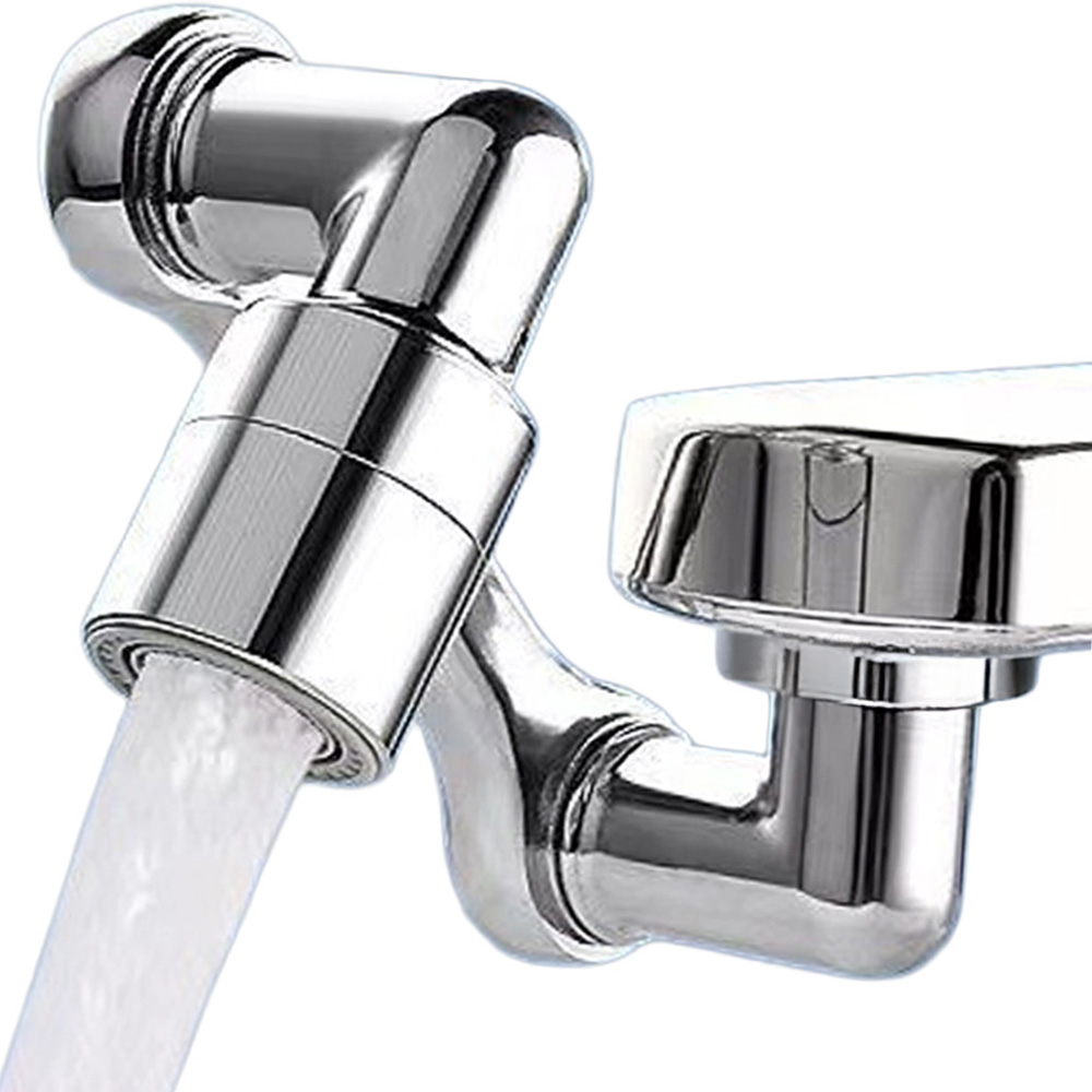 욕실낭만 1080도 자유회전 메탈관절 워터탭 세면대 각도조절 듀얼분사 수도꼭지, 1개 16,500원