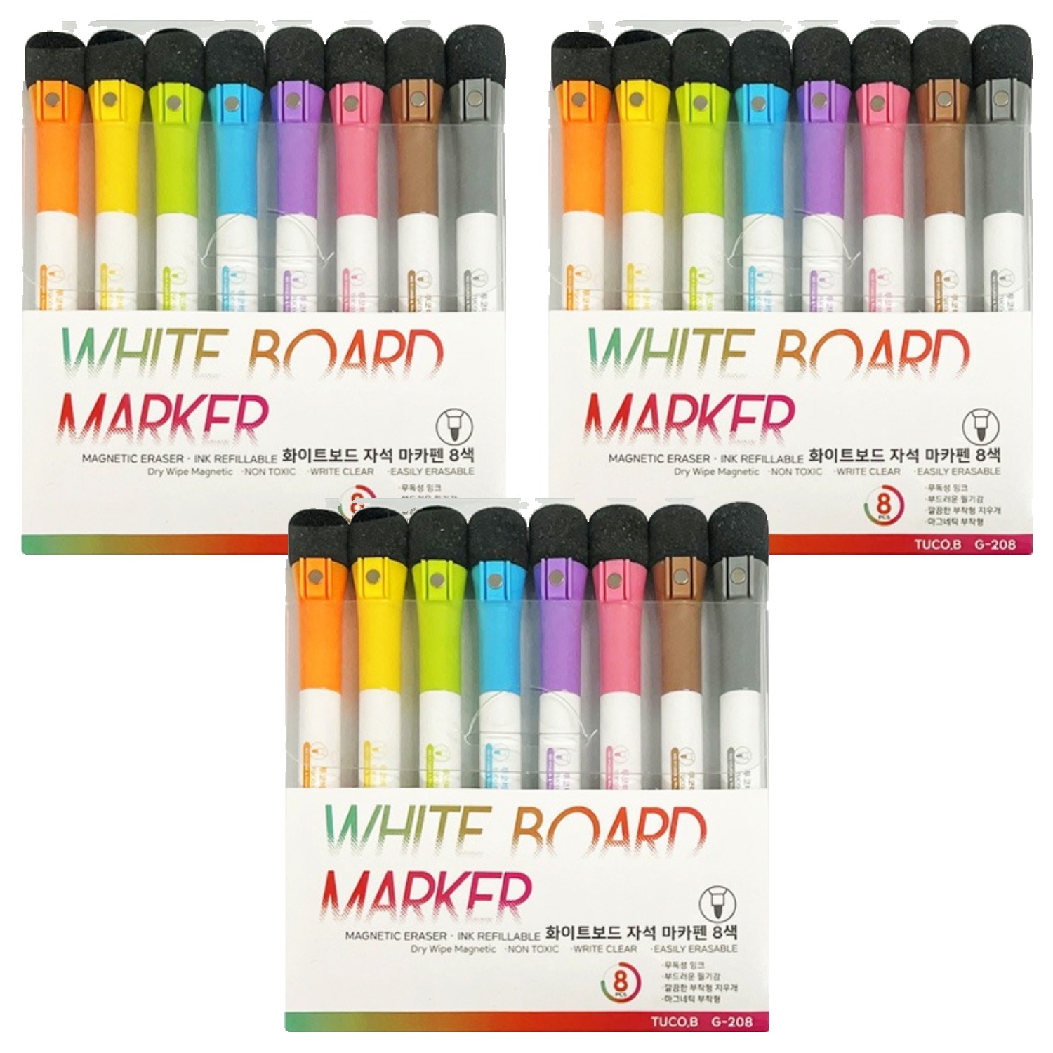 투코비 화이트보드 자석 마카펜 G-208 15,300원