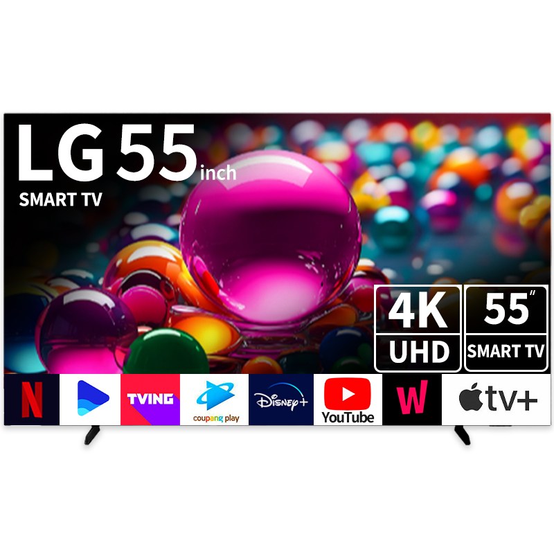 LG 55인치 TV 4K 울트라 UHD 스마트 TV 2024년형 55UT7550, 방문설치, 스탠드형, UT7550, 138cm(55인치) 665,000원