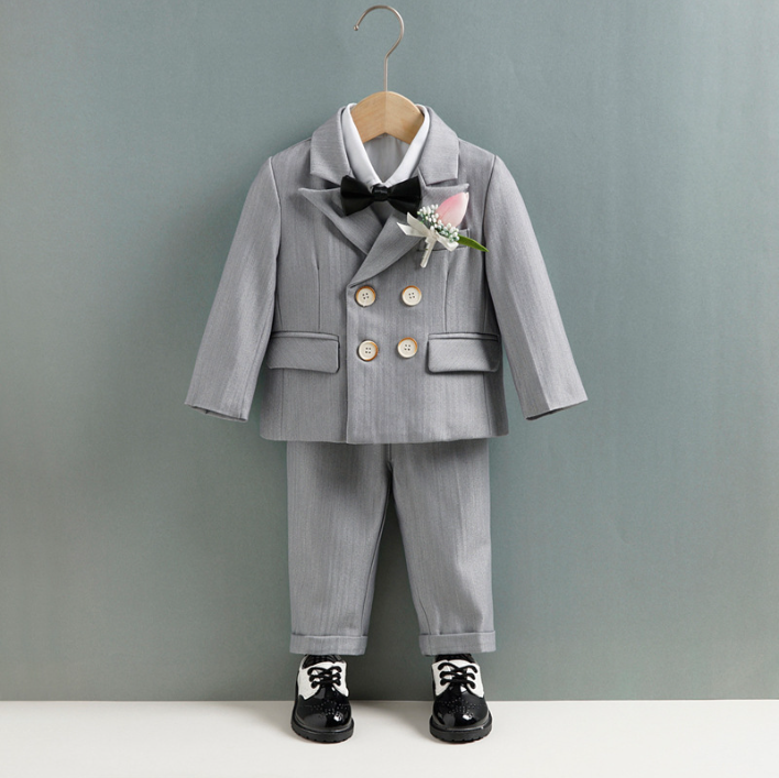 오렌지다몸 남아용 블랙타이 더블버튼 자켓 정장 5종 세트 69,040원