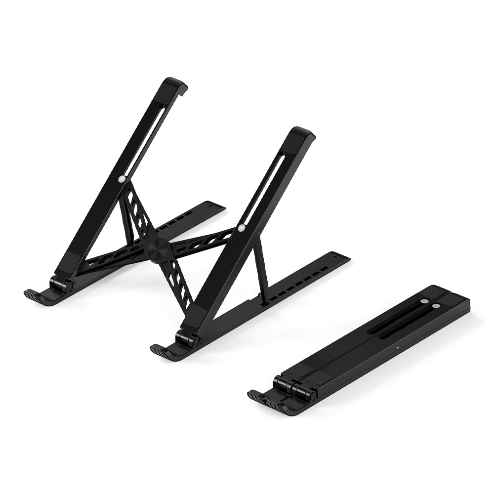 COOLCOLD 휴대용 스탠드 7단 높이조절 노트북 거치대, 블랙, 1개 12,000원