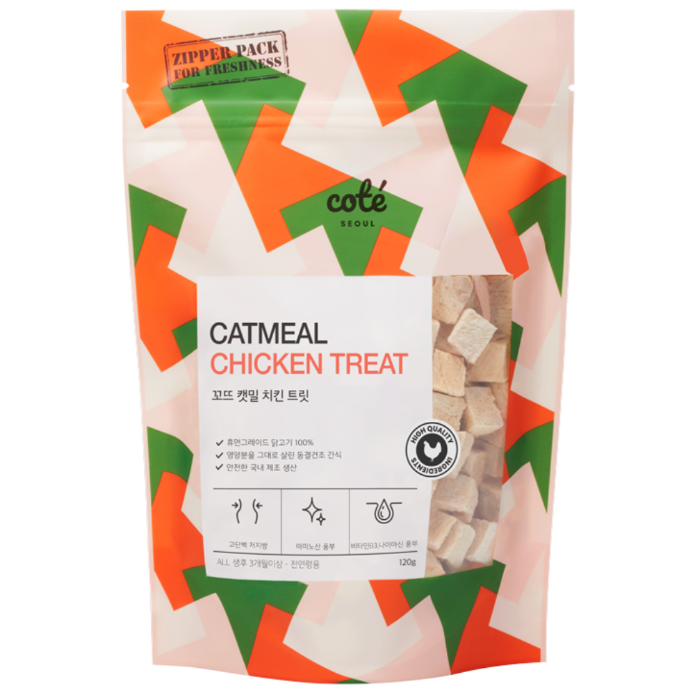꼬뜨 캣밀 트릿 동결건조간식, 치킨, 1개, 120g 13,950원