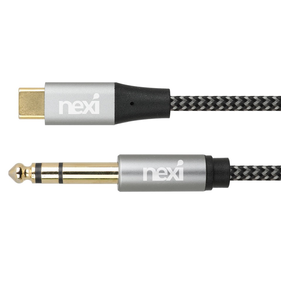 넥시 C타입 AUX 6.35mm 오디오 케이블, 그레이, 단일상품, 1개 7,690원