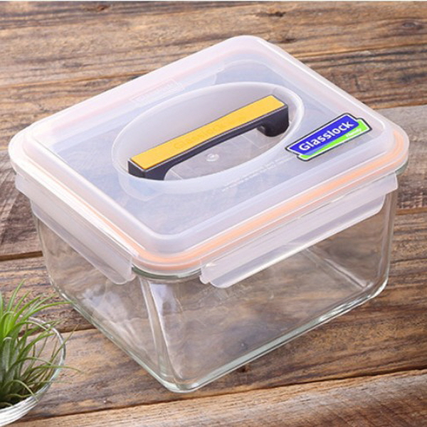 글라스락 내열강화유리 밀폐 핸드형 2500ml 쌀&잡곡통 김치통 전자렌지 냉동 냉장 용기 17,560원