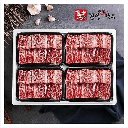 횡성축협 횡성한우 1++ 투뿔 등급 찜갈비 선물세트 1호 3.2kg 298,660원