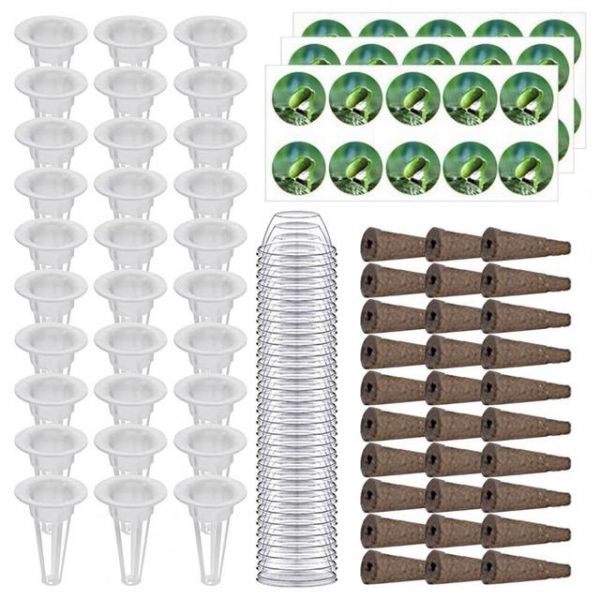 수경재배기 식물 실내 용 스마트팜 성장 바구니 슬롯 디자인 플라스틱 스폰지 수경 재배 시작 키트 정원 용품 1 세트 32,800원