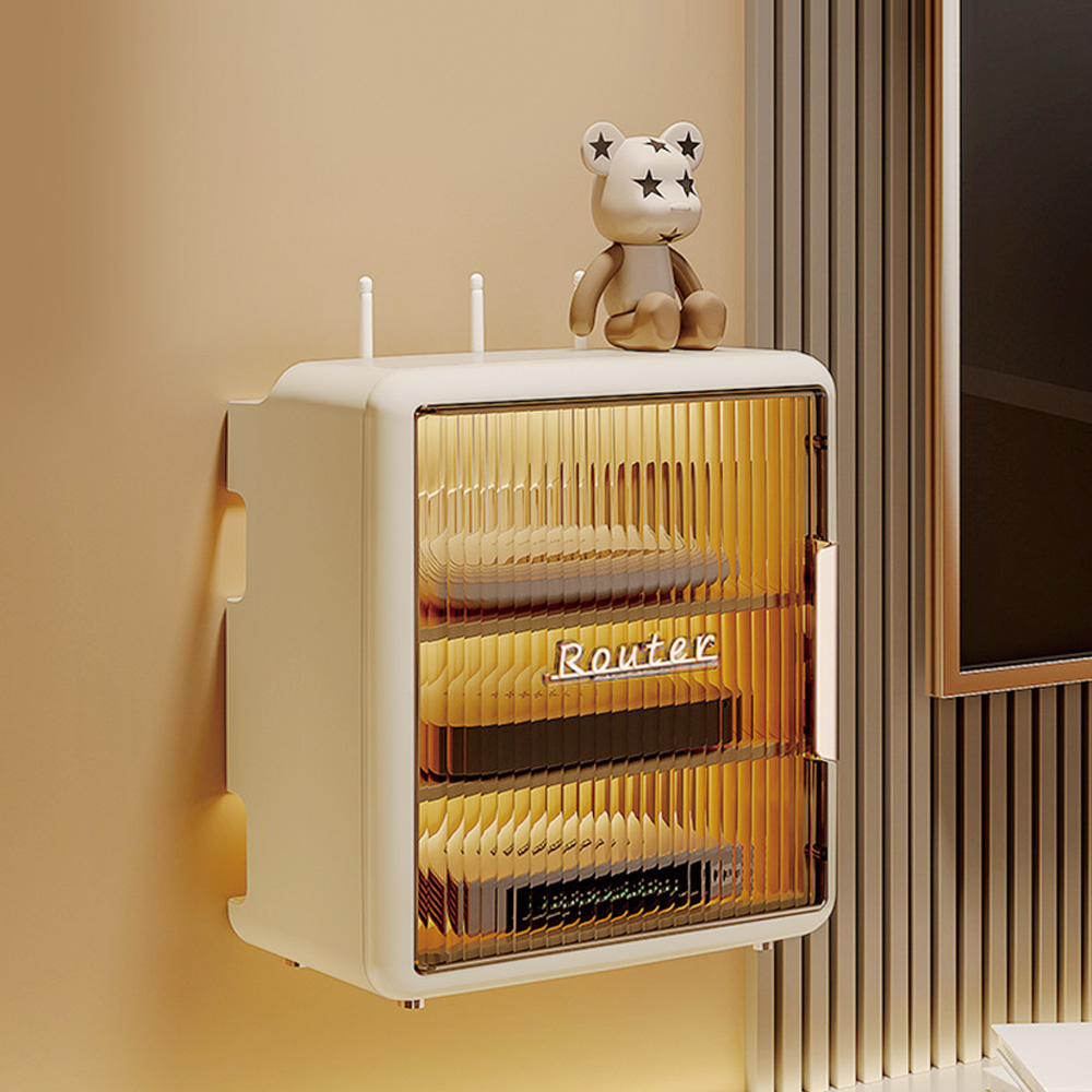 HK.sell 라우터 셋톱박스 수납 선반 정리함, 라우터 셋톱박스 수납 정리함, 1개 18,900원