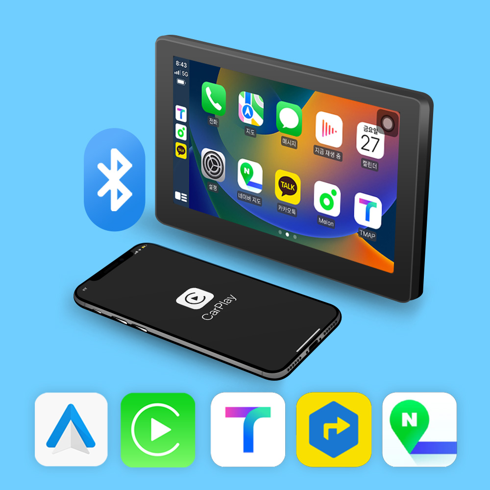 모비디안 DRIVE7 애플 무선 카플레이 안드로이드오토 차량용모니터 7인치 86,000원