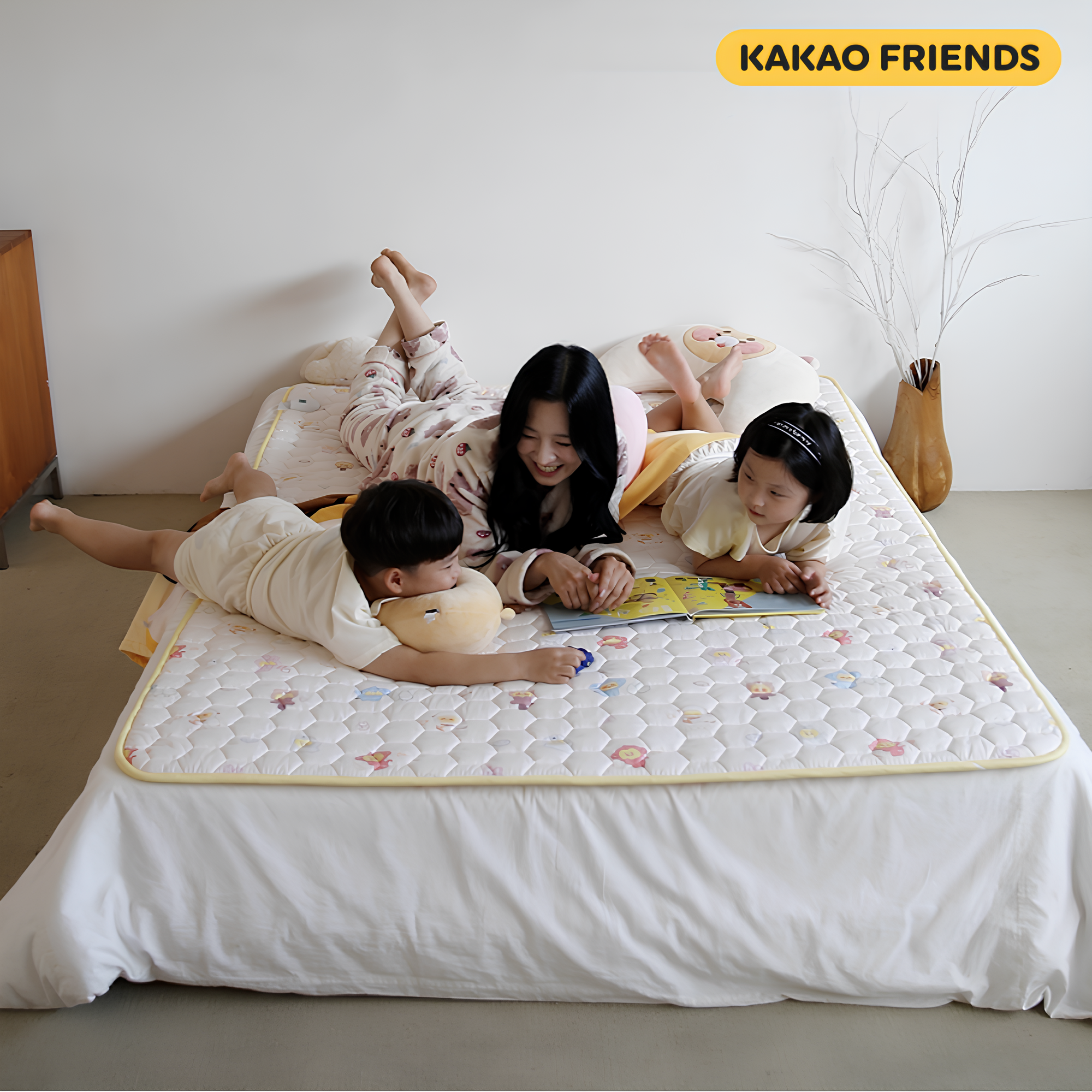 [5세대 그래핀열선] 카카오프렌즈 전자파없는 카본매트 원적외선 춘식이 온열 탄소매트 EMF 99,000원