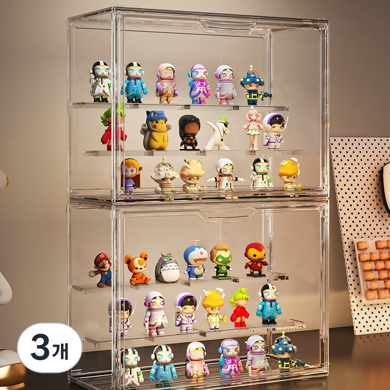 KOKHUB DIY 블록 자유 조립 피규어케이스 피규어아크릴케이스 피규어진열장/진열장, 3개 52,250원