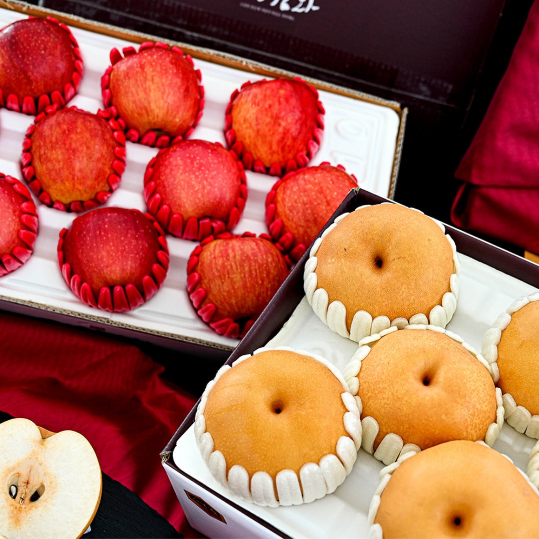 [진수성찬] 설명절 명품 사과 배 2박스 선물세트(고급형) 과일선물세트 명품 특선 혼합 사과 배 프리미엄 나주배 경북사과 부사 과일 선물세트 196,400원