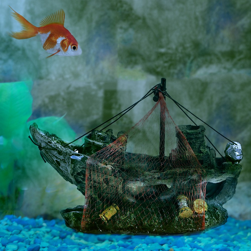 도매토피아 수족관 난파선 장식 모형, 1개 22,470원