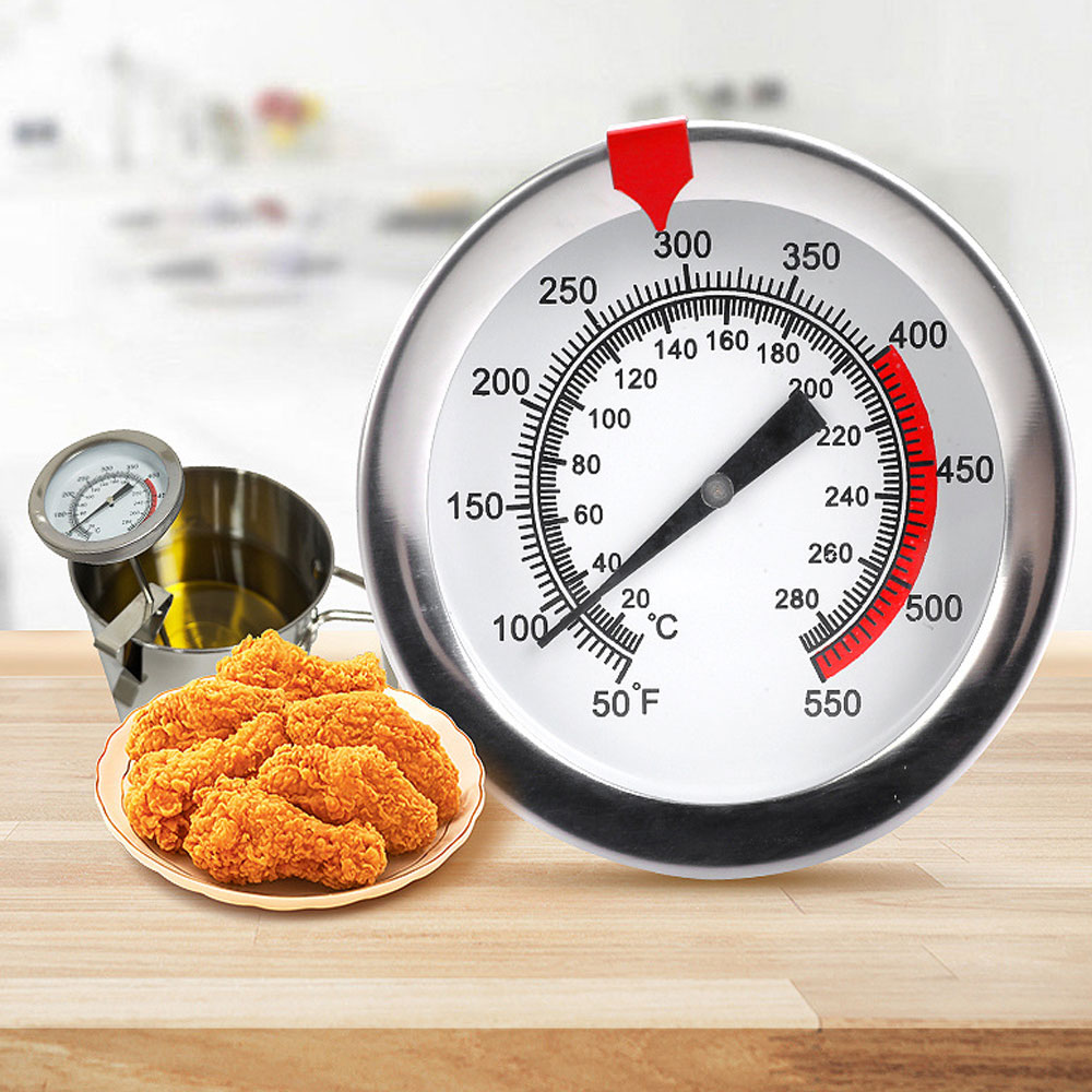 바이메탈 아날로그 튀김온도계 조리용온도계 주방 업소 요리용 기름 탐침온도계 주방 튀김온도측정 통닭튀김 기름온도 온도측정기 20cm 30cm 40cm, 1개 5,790원