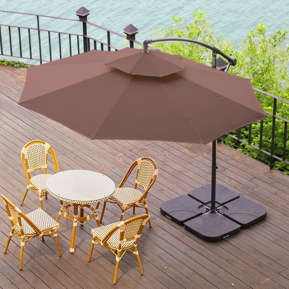 더블탑 2700 폴딩 파라솔 콘크리트 베이스 25kg 4개 262,000원