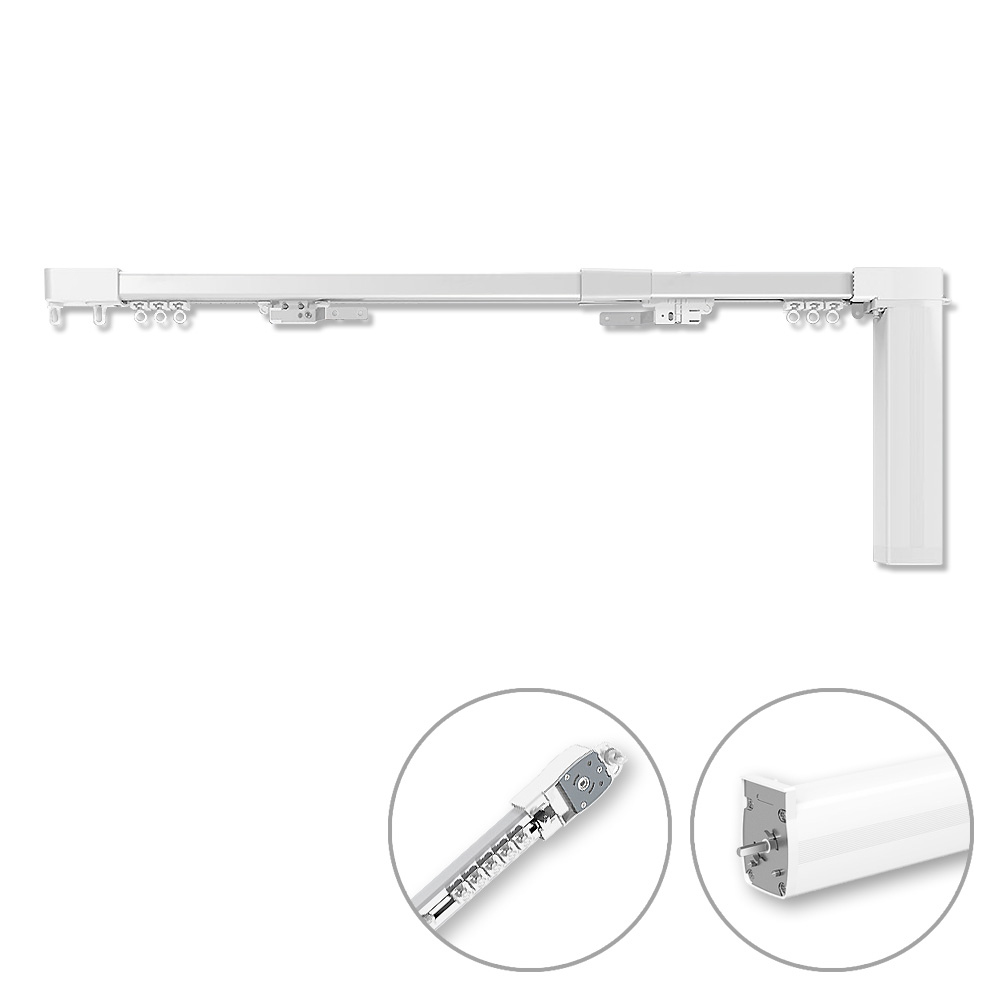 윈테리어 IoT 전동커튼 길이조절 레일 + 모터 세트 방문설치 206,000원