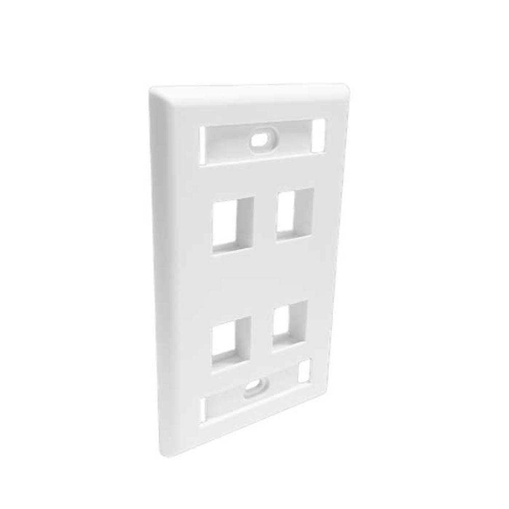 line up 4구 플레이트 벽 부착형 4포트 아울렛 월플레이트 벽면부착형아울렛 케이블4구플레이트 5,070원