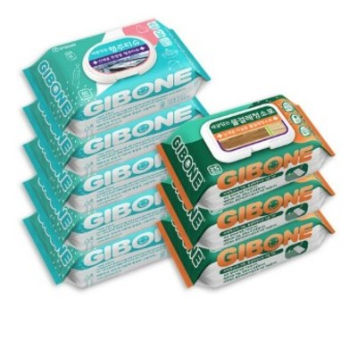 기본에 세균닦는 행주 티슈 플러스 케어 캡형 80매 x 5팩 + 물걸레 청소포 캡형 25매 x 3팩 세트 30,000원