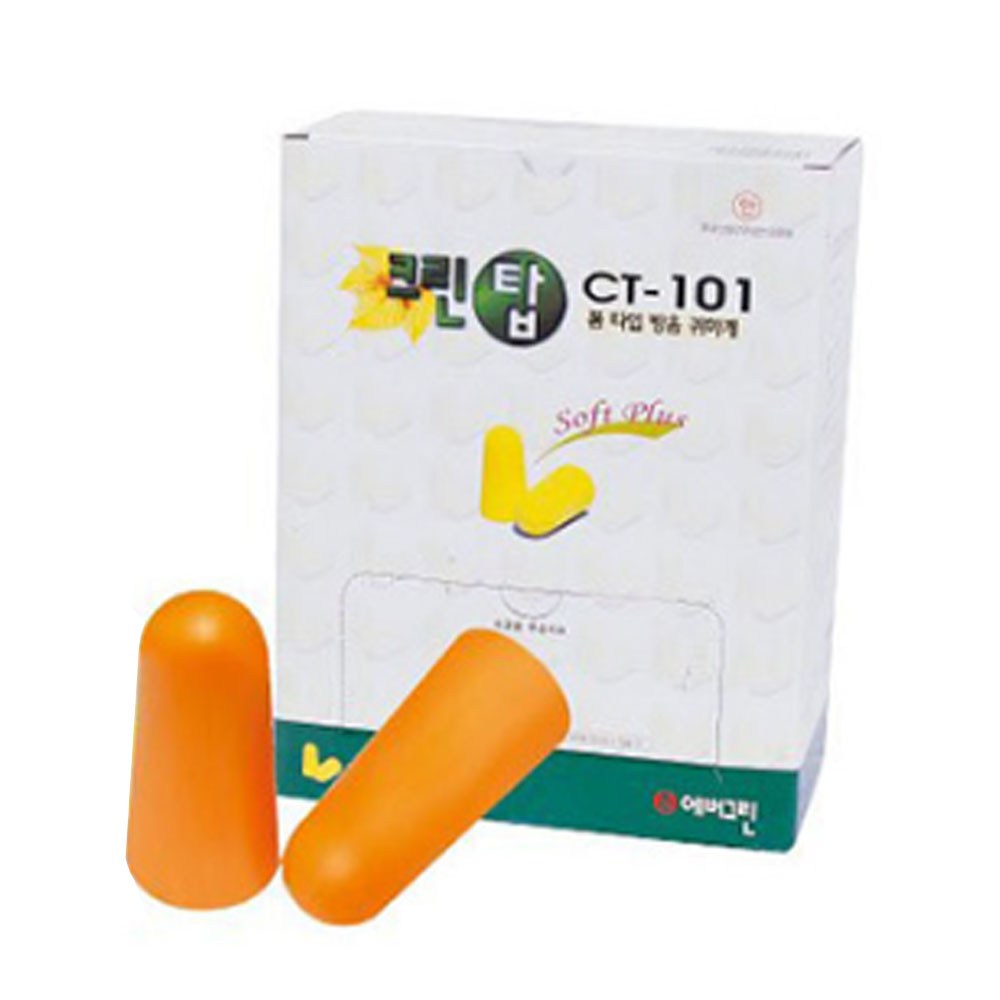 크린탑 폼타입 귀마개 CT-101 국산 대용량 산업용 일회용 수면 소음 차단 방지 스펀지 32,300원