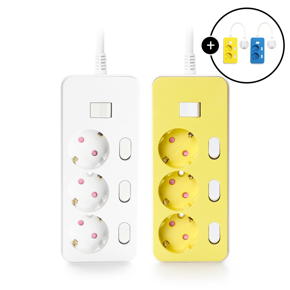 아이정 더좋은 프리미엄 멀티탭 추천 개별 스위치 과부하차단 3구 기숙사준비물, 5m, 1개 24,300원