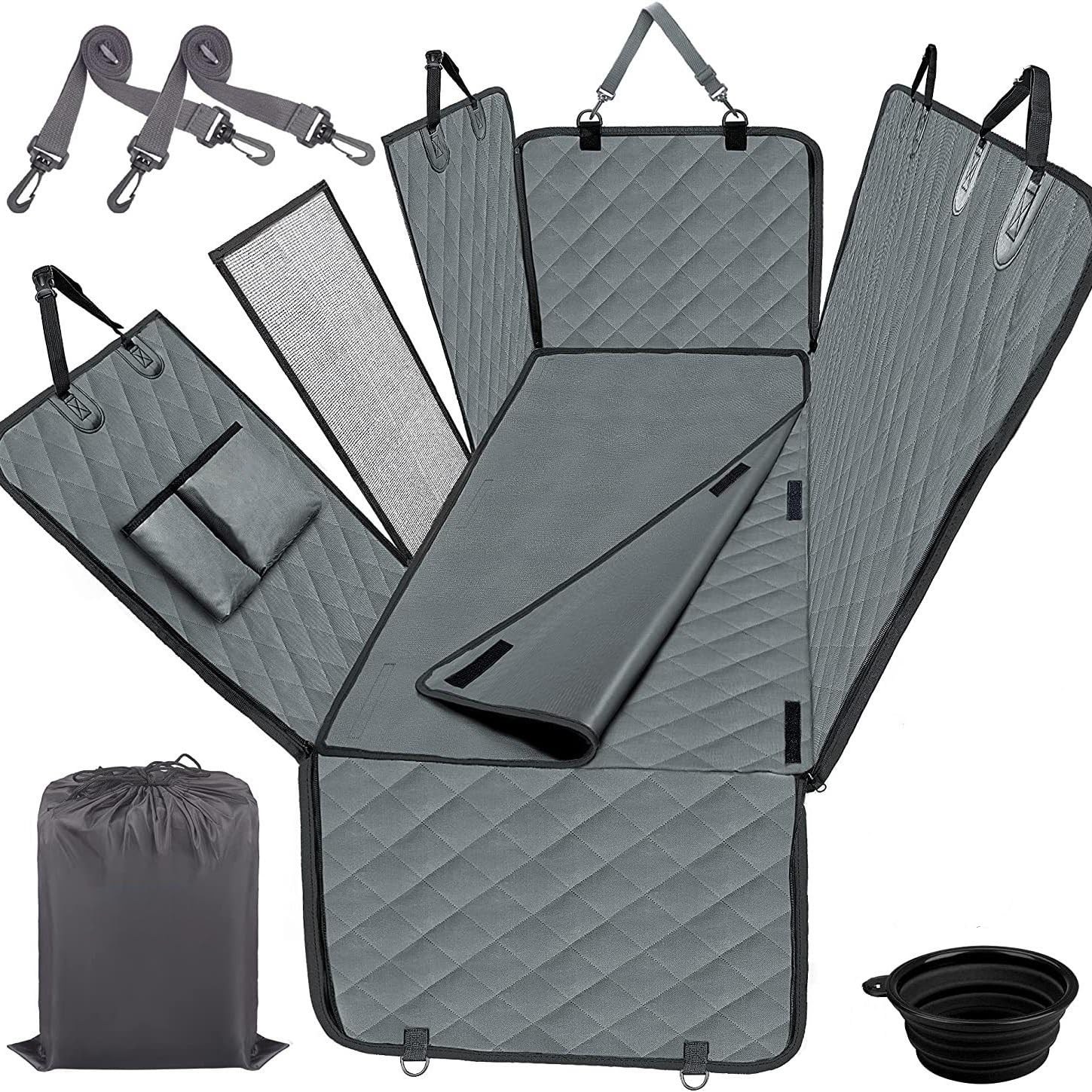 애견용 폴딩 차량용 애견 매트 뒷좌석 카시트 자동차 패드 대형견 카시트, 1개, 회색 29,800원