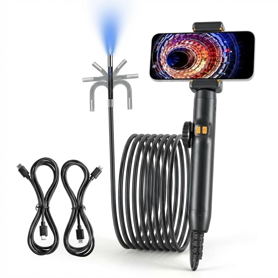 [K&Y] 360도 회전 산업용 내시경 카메라 200만화소 스마트폰 연동 배관 점검 79,300원