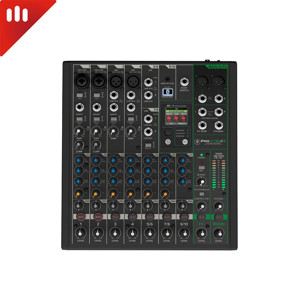 MACKIE 맥키 ProFX10v3+ / 10채널 이펙터 아날로그 믹서 USB 블루투스 620,000원