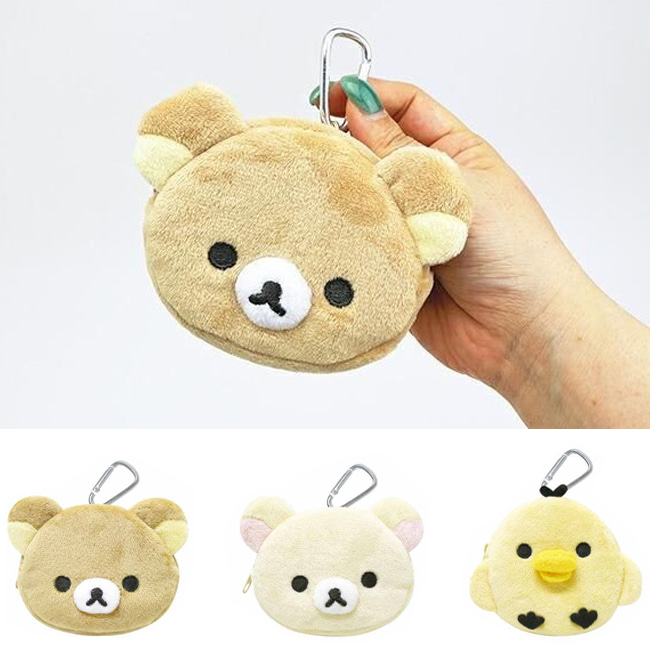 (일본수입) 리락쿠마 카라비너 페이스 가방고리 미니 파우치 동전지갑 3종 20,700원