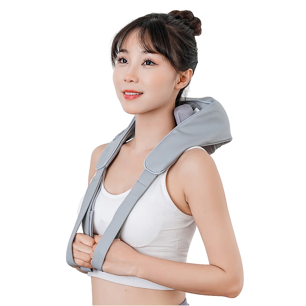 웨어러블 무선목어깨 마사지기 저소음 온열 마사지 기능 목디스크안마기, 연회색, N6 38,000원