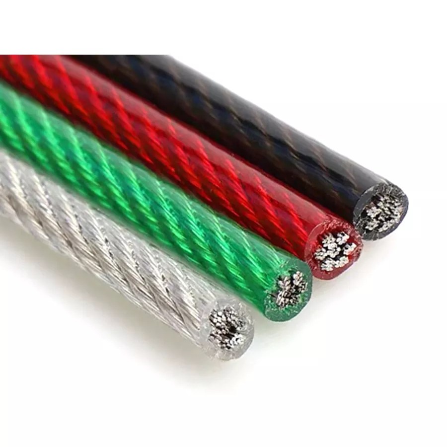 코팅와이어 로프 PVC M단위 빨래줄 유인줄 포도줄 국산 900원