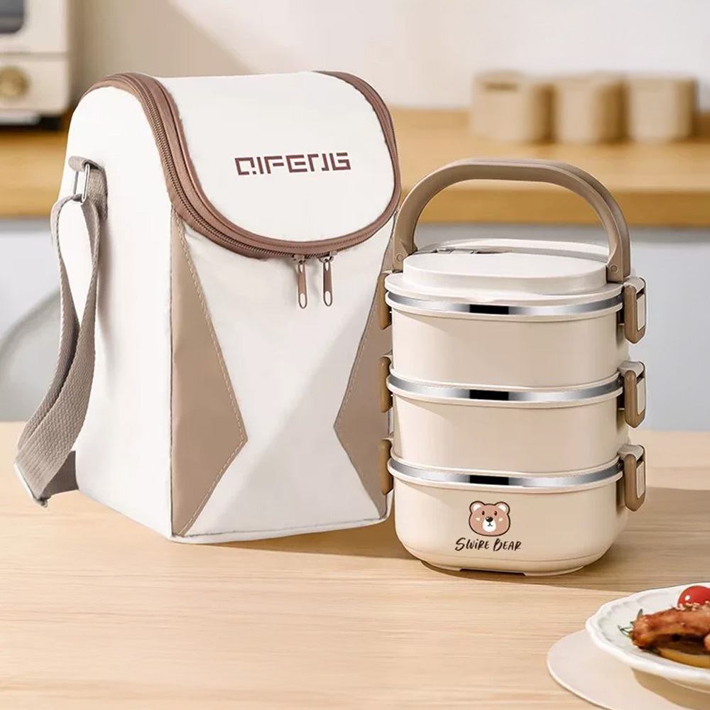 스텐 사각 보온보냉 도시락통 2단 3단 4단 분리형 스테인리스304 가방포함 33,740원