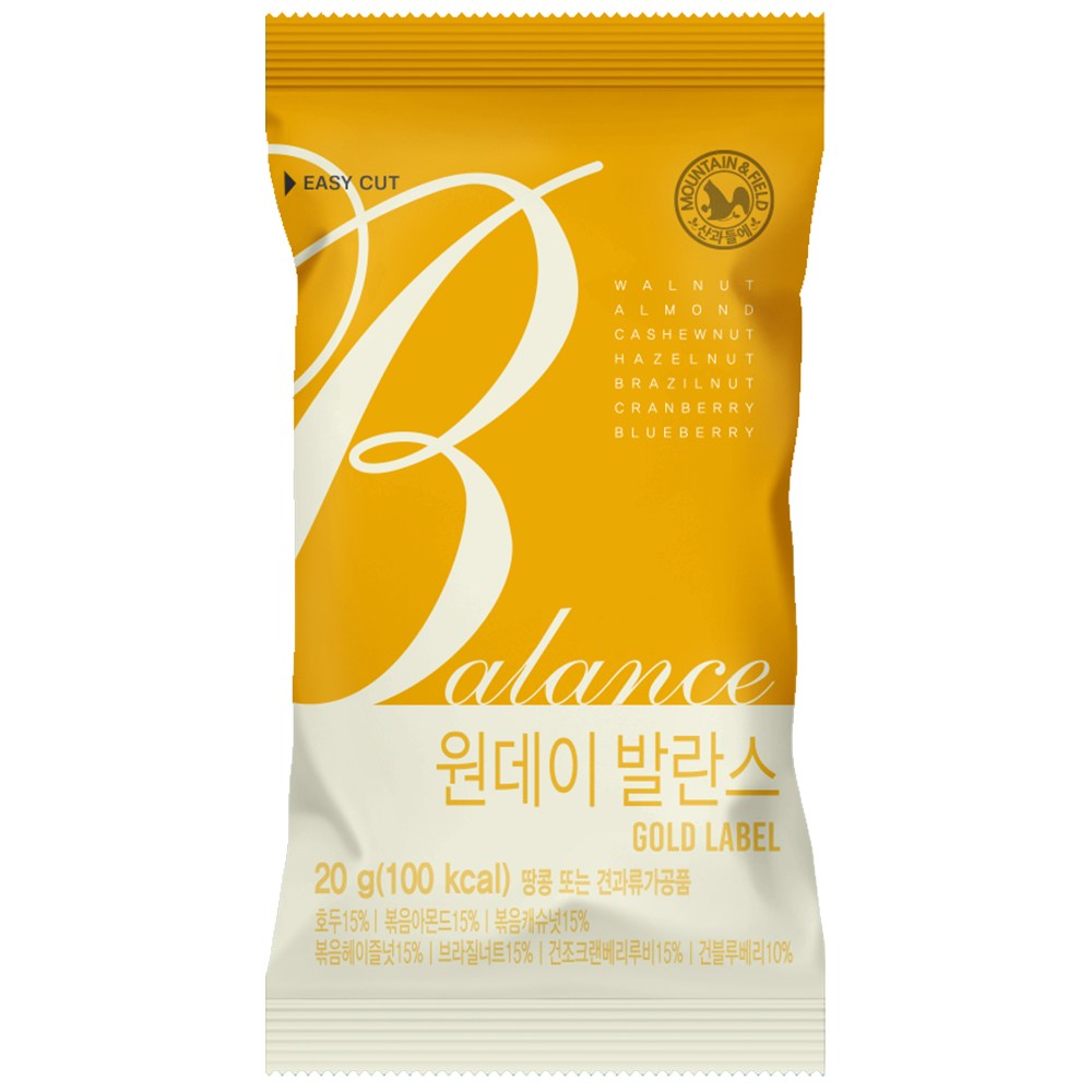 산과들에 원데이발란스골드 하루견과류 20g 30봉 23,760원