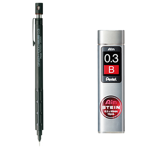 펜텔 그래프 샤프 1000 PG1003 + 아인슈타인 샤프심 B 세트 11,830원