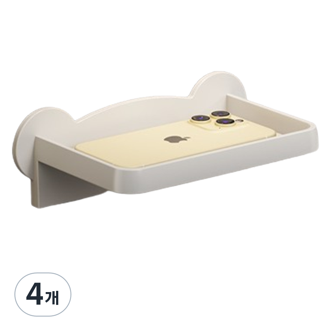 해피이지 욕실 화장실 무타공 휴지걸이 티슈 단층 홀더, 화이트, 4개 24,560원