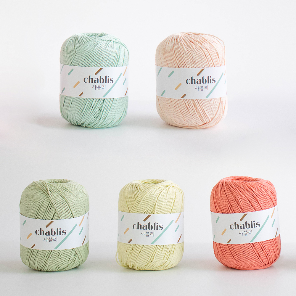 yarna 샤블리 뜨개실 5볼 패키지, 스프링 type, 1세트 28,000원